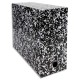 Boîte transfert marbrée Exacompta Anoney, carton rigide recouvert papier vernis dimensions  34x25,5cm Couleur:Blanc Dos:12 Cm