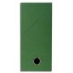 Boîtes de transfert toilées de la marque Exacompta en carton rigide recouvert de papier dimensions 34x25,5 cm Couleur:Vert Dos:1