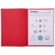 EXACOMPTA Paquet de 250 sous-chemises SUPER en carte 60 grammes Couleur:Rouge
