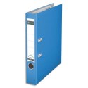 Classeur à levier Leitz 180 degrés en carton rembordé de polypropylène dos de 75cm large choix de coloris - Bleu clair
