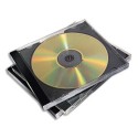 FELLOWES Packs de 10 boitiers CD standards noirs 98310