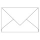 Enveloppe couleur CLAIREFONTAINE - P/20 enveloppes 120g POLLEN 9x14cm . Coloris blanc 