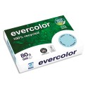 Ramette papier couleur A4 Clairefontaine Evercolor 80g 500 feuilles recyclé  - Bleu clair