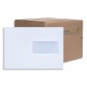 LA COURONNE Boîte de 200 enveloppes blanches autoadhésives 80g format C5 (162x229) fenêtre 45x100mm 