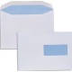 Enveloppe blanche Neutre Boite 1000 mise sous pli automatique 80g format C5 (162x229) fenêtre 45x100 