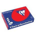 Ramette papier couleur A4 Clairefontaine Trophée 80g 500 feuilles  - Rouge corail