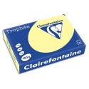 Ramette papier couleur A4 Clairefontaine Trophée 160g 250 feuilles  - Jaune canari