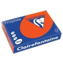 Ramette papier couleur A4 Clairefontaine Trophée 160g 250 feuilles  - Rouge cardinal