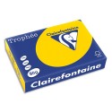 Ramette papier couleur A4 Clairefontaine Trophée 80g 500 feuilles  - Bouton d'or