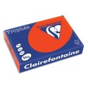Ramette papier couleur A4 Clairefontaine Trophée 80g 500 feuilles  - Rouge cardinal