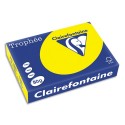 Ramette papier couleur A4 Clairefontaine Trophée 80g 500 feuilles  - Jaune soleil