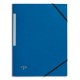 Chemise 3 rabats Eco 5* à élastiques en carte lustrée 5/10, 390 grammes Coloris au choix. Couleur:Bleu foncé