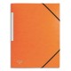 Chemise 3 rabats Eco 5* à élastiques en carte lustrée 5/10, 390 grammes Coloris au choix. Couleur:Orange