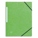 Chemise 3 rabats Eco 5* à élastiques en carte lustrée 5/10, 390 grammes Coloris au choix. - Vert clair